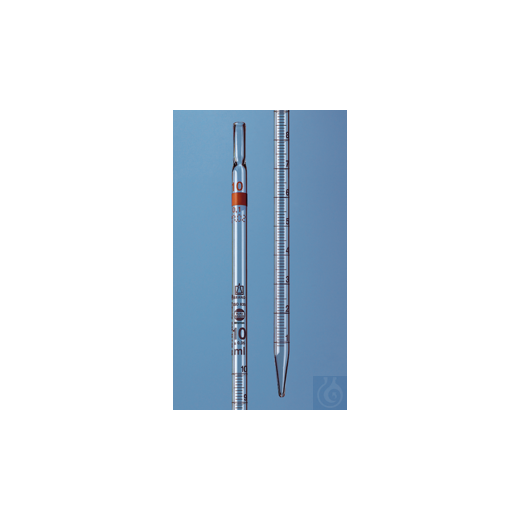 Messpipette SB-ET B Typ 2 Nennvol. oben 5 ml:0,05 ml völl.Abl. Wattestopfende
