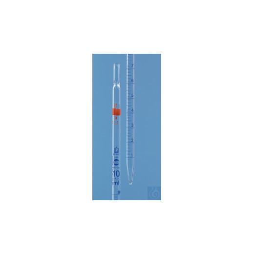 Graduated pipette BB AS type 2 DE-M USP Wattest 1 ml:0.01 ml, complete run-off