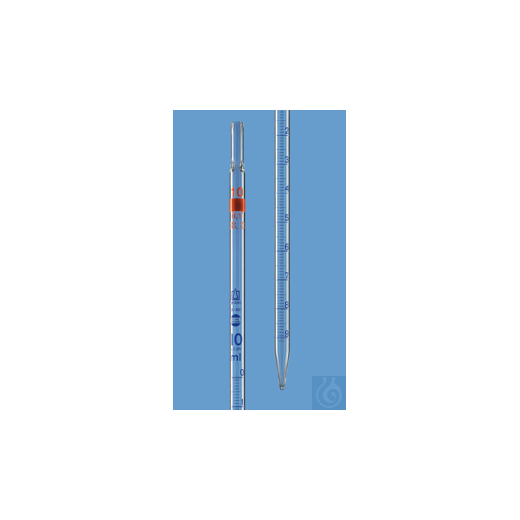 Graduated pipette BB AS Type 3 0-Pkt.top AR-Gl 10 ml:0.1 ml total Abl. DE-M Wattest.