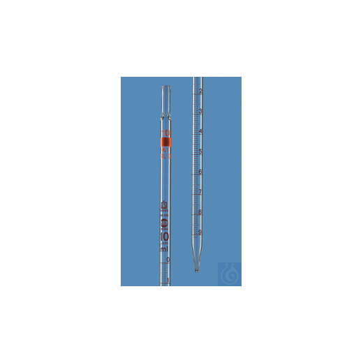 Graduated pipette BB-ET Cl.AS Type 3 0-Pkt.top 5 ml:0.1 ml, complete drain, DE-M