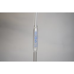 Bulb pipette, BLAUBRAND, cl. AS, DE-M 5 ml, 1 mark, AR glass