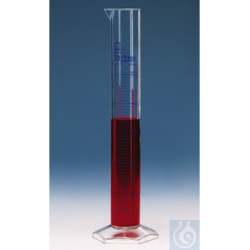 Messzylinder, hohe Form, Kl. A, DE-M/ChZ 100 ml: 1 ml,...