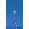 Volumetric flask trapez. BLAUBRAND Kl.A DE-M 2 ml, Boro 3.3, NS 7/16, PP stopper