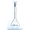 Volumetric flask of quartz glass 25ml with NS 10/19 sleeve and stopper