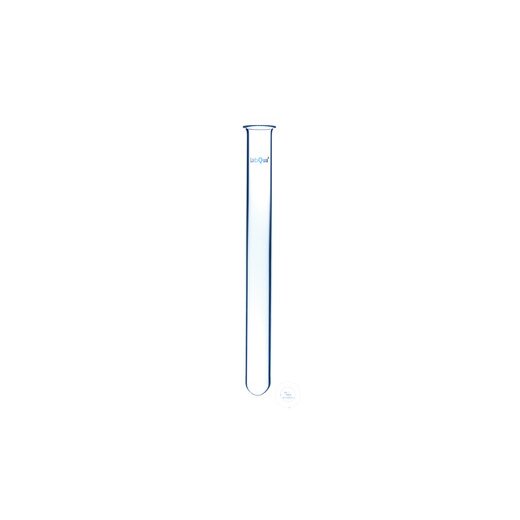 Test tube acc. to DIN 12445 made of quartz glass Dimensions 8 x 70mm (with beaded rim)