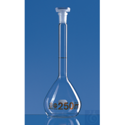 Messkolben, BLAUBRAND-ETERNA, Kl.A, DE-M 500 ml, Boro 3.3...