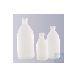 Enghals-Flasche, PP, rund, Natur, ohne Verschluss, GL 14,...