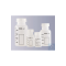 Weithals-Flasche, PP, rund, Natur, graduiert, ohne Verschluss, GL 40, 250 m
