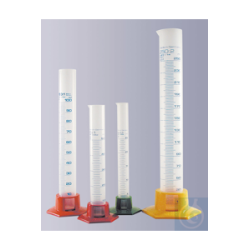 Graduated PP measuring cylinder tube with removable foot,...