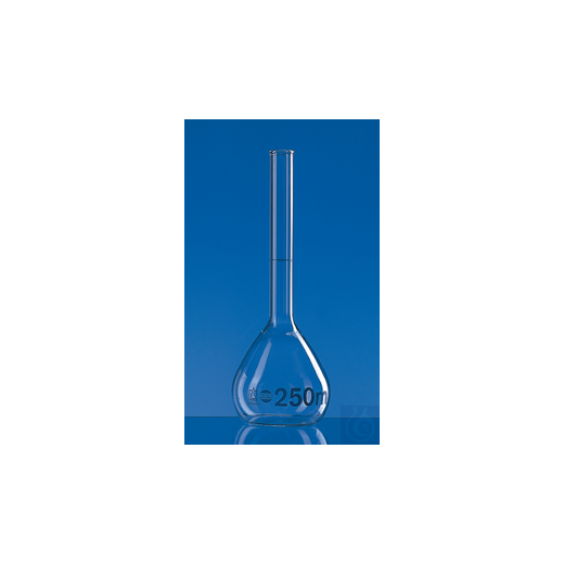 Volumetric flask, BLAUBRAND, Class A, DE-M 25 ml, Boro 3.3, flared rim