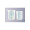 Griffin beaker, PP, antistatic, transparent, blue scale, 25 ml