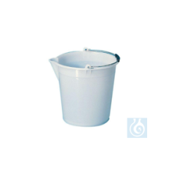Bucket in LDPE heavy duty, with spout and handle,...