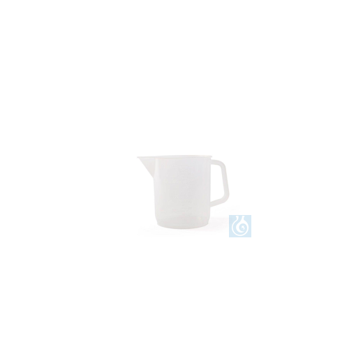 Measuring jug PP with handle, 3000 ml, graduated, with raised scale and spout