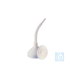 Funnel HDPE Ø 210 mm, with flexible tube and filter.