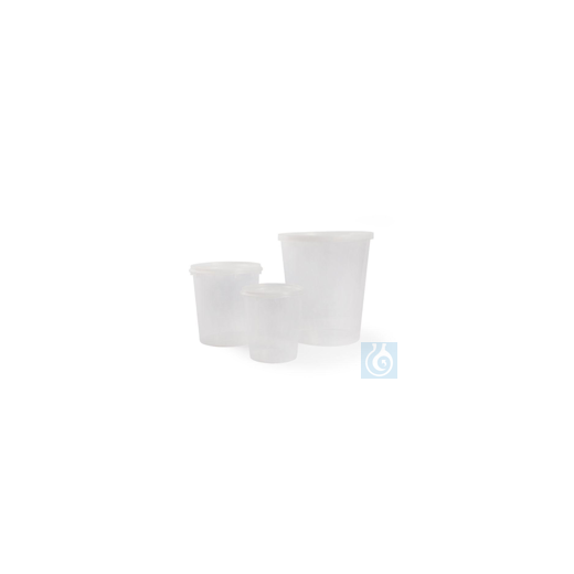 Transparent conical jars 200 ml, PP, Ø 80 x H 85 mm, open. 80 mm.