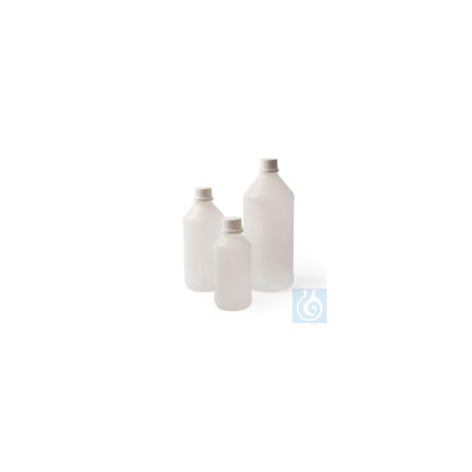 Enghalsflaschen 100 ml, HDPE, Originalitätsverschluss, Ø 44 x H 103 mm