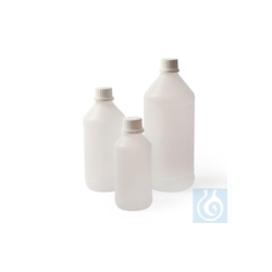 Narrow neck bottles 1000 ml, HDPE, with tamper-evident...