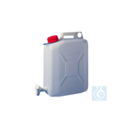Canister with drain tap 20 litres, HDPE, W x D = 180 x...