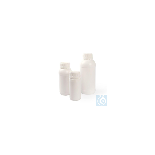 UN-zertifizierte Flaschen 500 ml, HDPE, Originalitätsverschluss, Ø 69 x H 186 mm