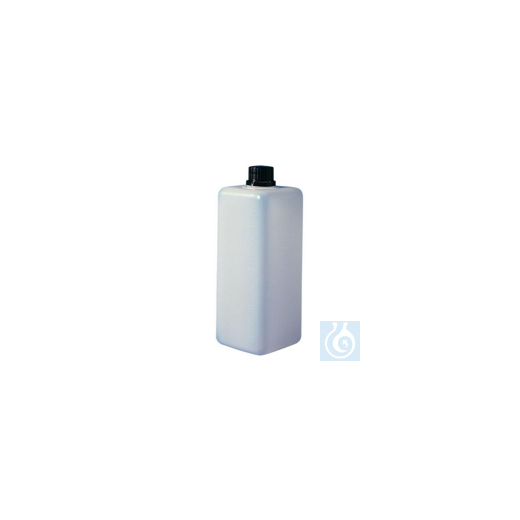 Enghals Rechteckflaschen 250ml, HDPE, Originalitätsverschluss, B50 x T50 x H14