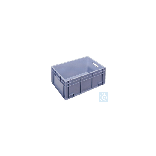 Stackable Euronorm containers, dimension : 600 x 400 x 220 mm, capacity : 42 litres
