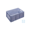 Stackable Euronorm containers, dimension : 400 x 300 x 170 mm, capacity : 14 litres