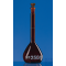 Volumetric flask BLAUBRAND Kl.A DE-M amber glass 10 ml W Boro 3.3 NS 10/19 glass stopper