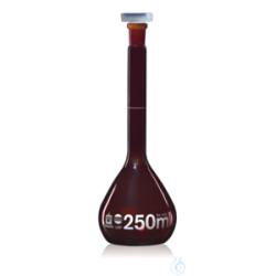 Volumetric flask BB Cl. A USP DE-M amber glass 1000 ml,...