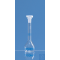 Volumetric flask with 3 marks, DAkks-kal. BB A NS 10/19 PP-St., for dispensette 25 ml