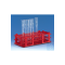 Test tube rack, PP 265x126x75 mm f. 40 tubes w.d. 20 mm blue