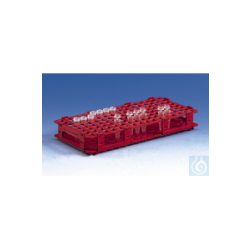 Reaction vessel stand, PP 265x126x38 mm f. 84 tubes w.d....