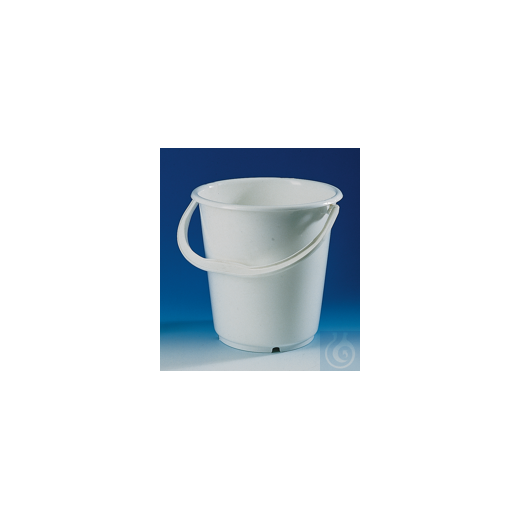 Bucket, PE-HD, without lid and spout 5 l, h. 240 mm with graduation and handle