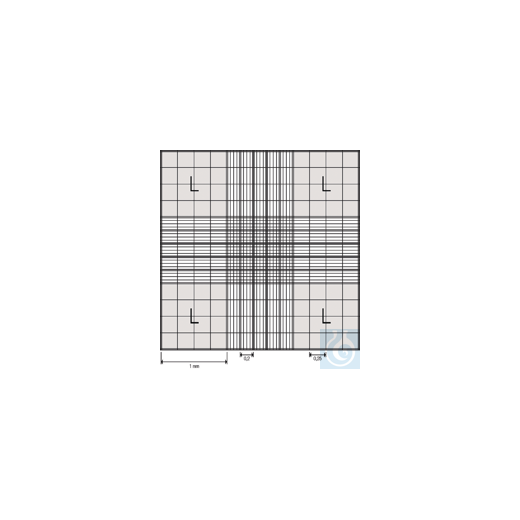 Counting chamber BLAUBRAND Neubauer improv. o. spring cl. double power pack.