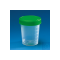 Urinbecher, PP, Schraubdeckel, IVD Teil. bis 100 ml unsteril grüner Deckel