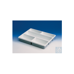 Tray with compartments, PVC 5 compartments, 402 x 302 x...