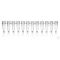 PCR-Gefäße, 12er, PP, ohne Deckel 0,2 ml, farblos, VE = 80 Strips