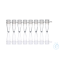 PCR-Gefäße, 8er, PP, ohne Deckel 0,2 ml, farblos, VE = 125 Strips