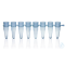 PCR-Gefäße, 8er, PP, ohne Deckel 0,2 ml, blau, VE = 125 Strips
