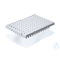 PCR-Platte, 96-well, halber Rahmen Standardprofil, weiß, VE=50
