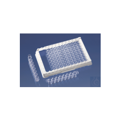 Streifenpl.m.Gitter 96-well (12 Str.xF8) PS, transp. 350...