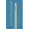 Thermometer similar to BS 1704, D/total, stem type, 0+100:1°C, white back, with