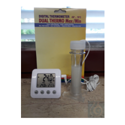 Electronic indoor/outdoor thermometer Dual Thermo Max/Min,