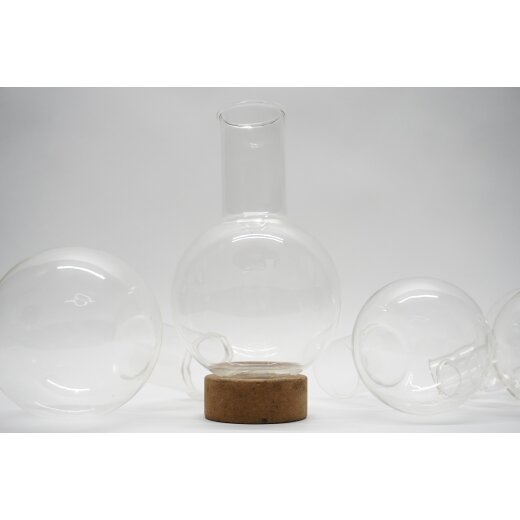 Rundkolben Bördelrand 1000 mL 500 mL aus Borosilikatglas Rasotherm