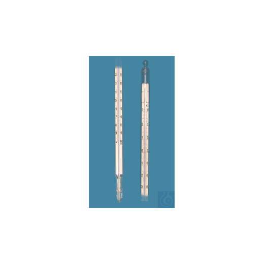 Cold laboratory thermometer, similar to DIN, enclosed type, -150+30:1°C, capillary