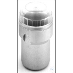 Round beaker hermetically sealed with transparent PC...