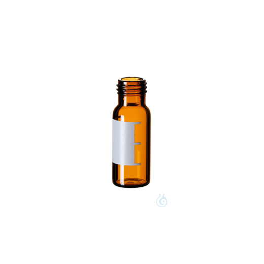 1,5ml short thread bottle ND9, 32x11,6mm amber glass 1. hydrol. Class wide opening