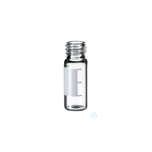 1,5ml threaded bottle ND10, 32x11,6mm, clear glass, 1. hydrol. class, wide opening