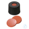 ND8 Natural rubber red-orange/TEF transp. closure (PP), black, 5.5mm