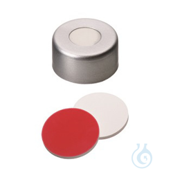 ND11 Alu flare cap, silicone white/PTFE red