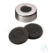 ND20 Butyl Alu flare cap, bright rolled, dark grey, 3.0 mm
